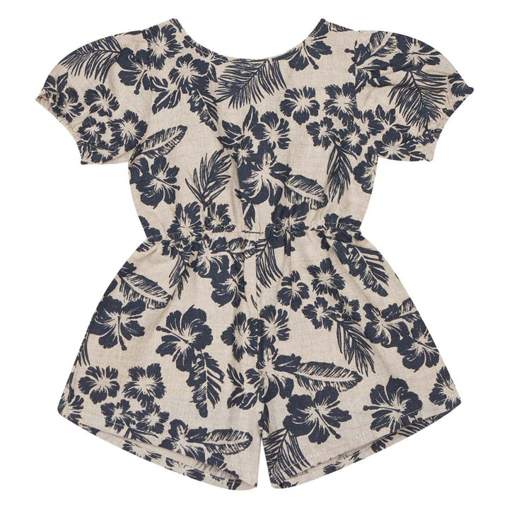 Girl Hibiscus Romper - Hibiscus