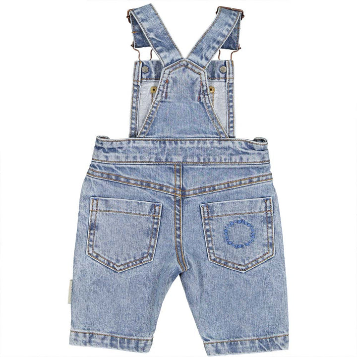 Baby Unisex Dungarees - Washed Light Blue Denim