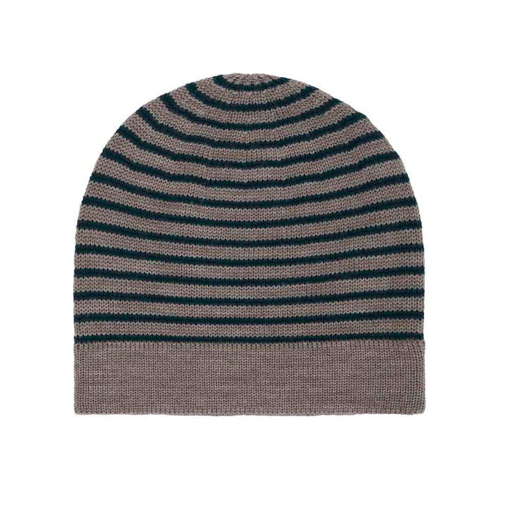 Hat - Beige Melange/Teal