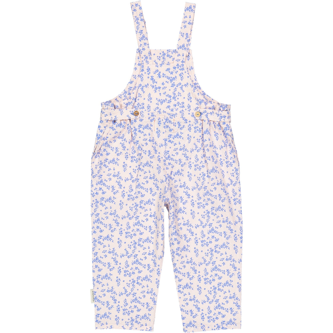 Jumpsuit - Light Pink w/ Blue Little Flowers