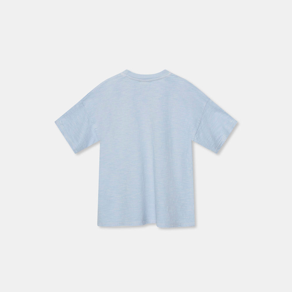 Slub Patch Pocket T-Shirt - Blue