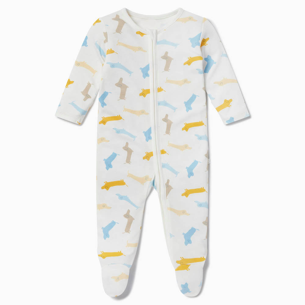 Zip-Up Sleepsuit - Pups