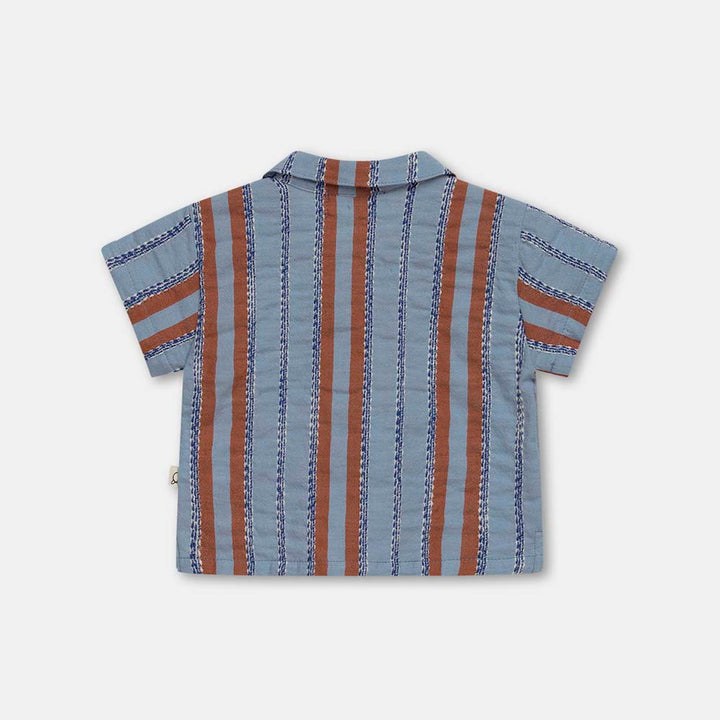 Striped Denim Baby Set - Unique