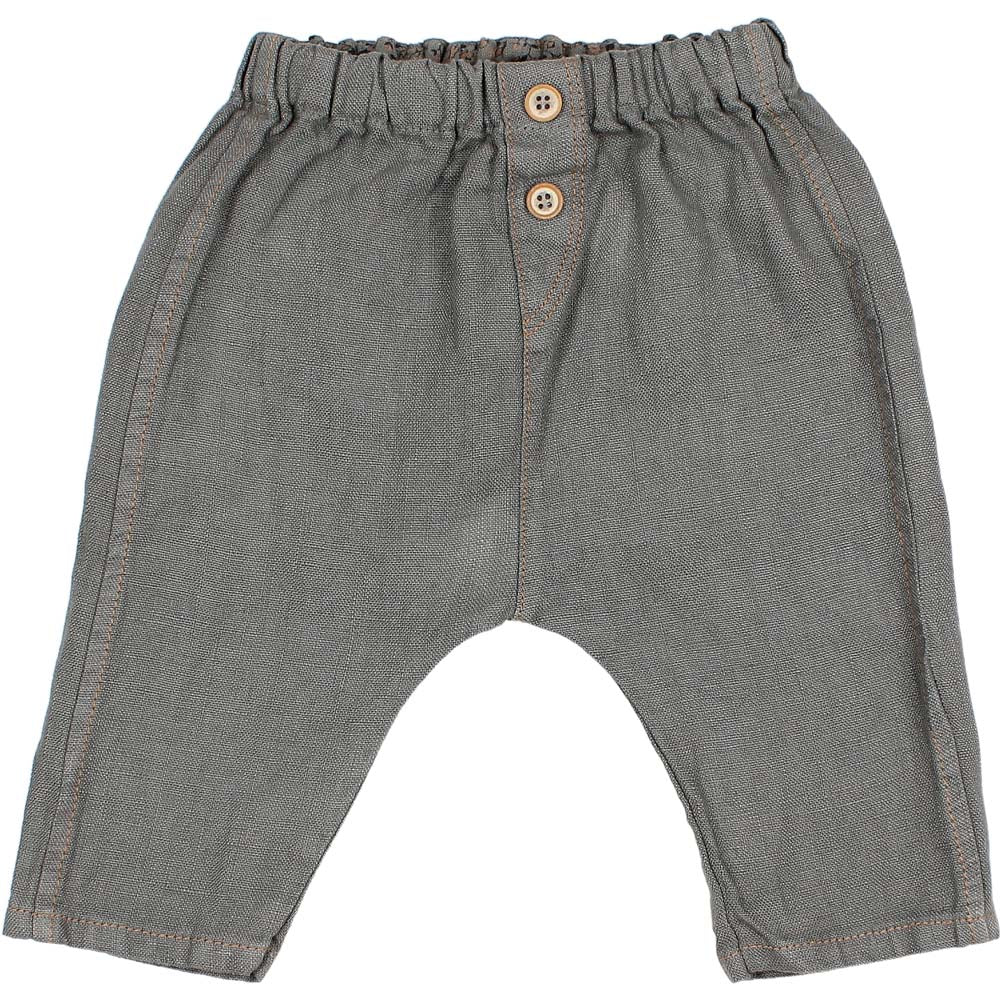 Baby Winter Linen Pant - Elephant