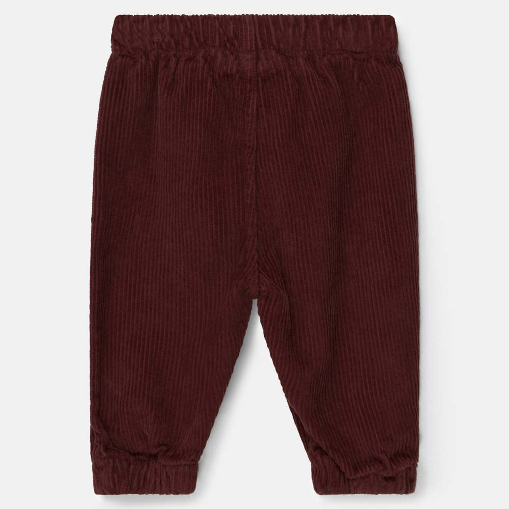 Organic Corduroy Baby Pants - Garnet