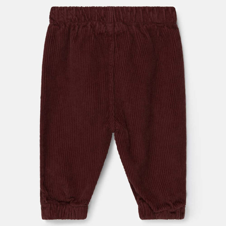 Organic Corduroy Baby Pants - Garnet