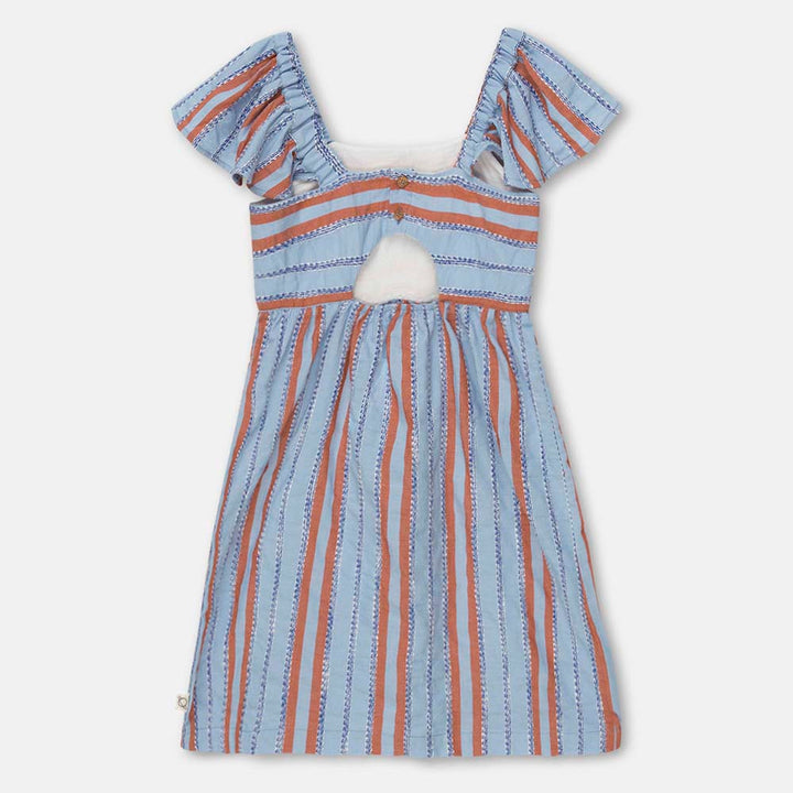 Striped Denim Dress - Unique