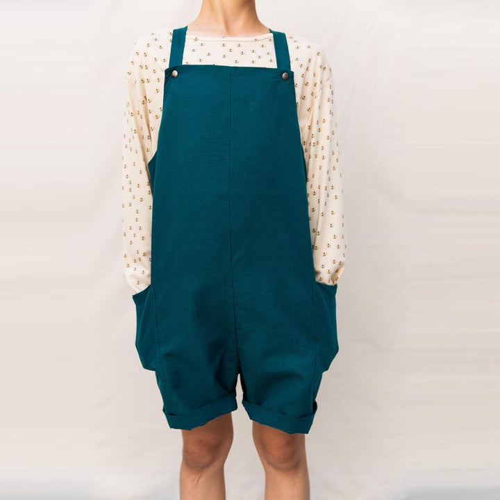 Ocean Short Pocket Dungarees - Ocean