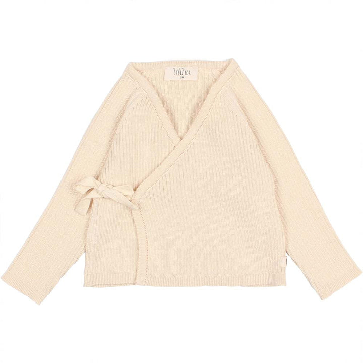 Newborn Crossed Cardigan - Ecru