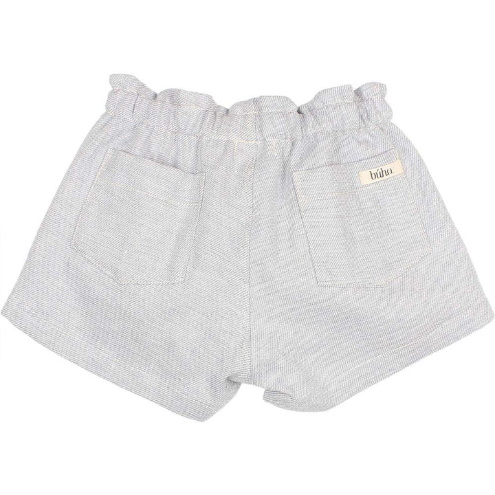 Twill Linen Girl Short - Jeans