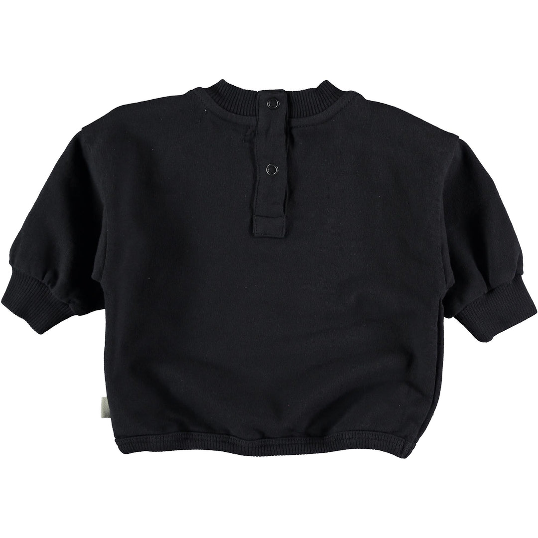 Baby Organic & Recycled Cotton Fleece Sweatshirt - Dark Blue