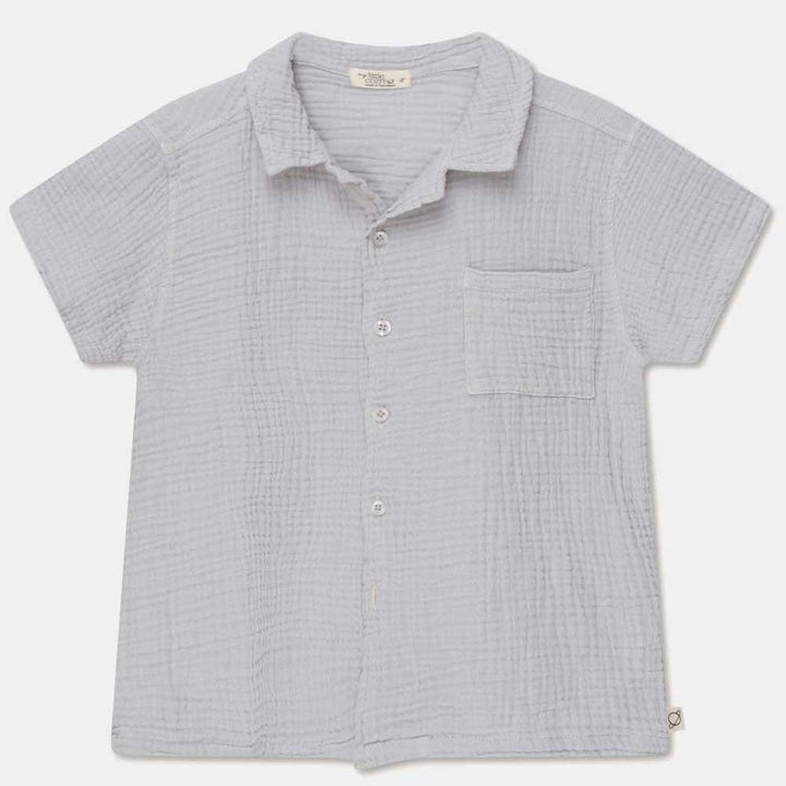 Gauze Camp Shirt - Soft Grey