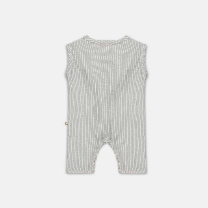 Gauze Striped Jumpsuit - Antracite