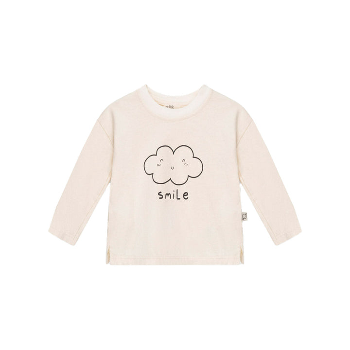 Organic Basic Print Baby T-Shirt - Ivory