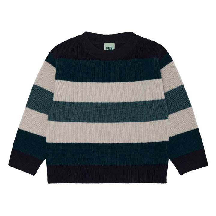 Multi Striped Blouse - Dark Navy