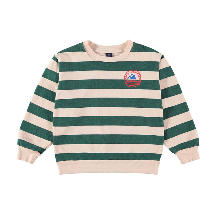 Sweatshirt Wide Stripes - Fog