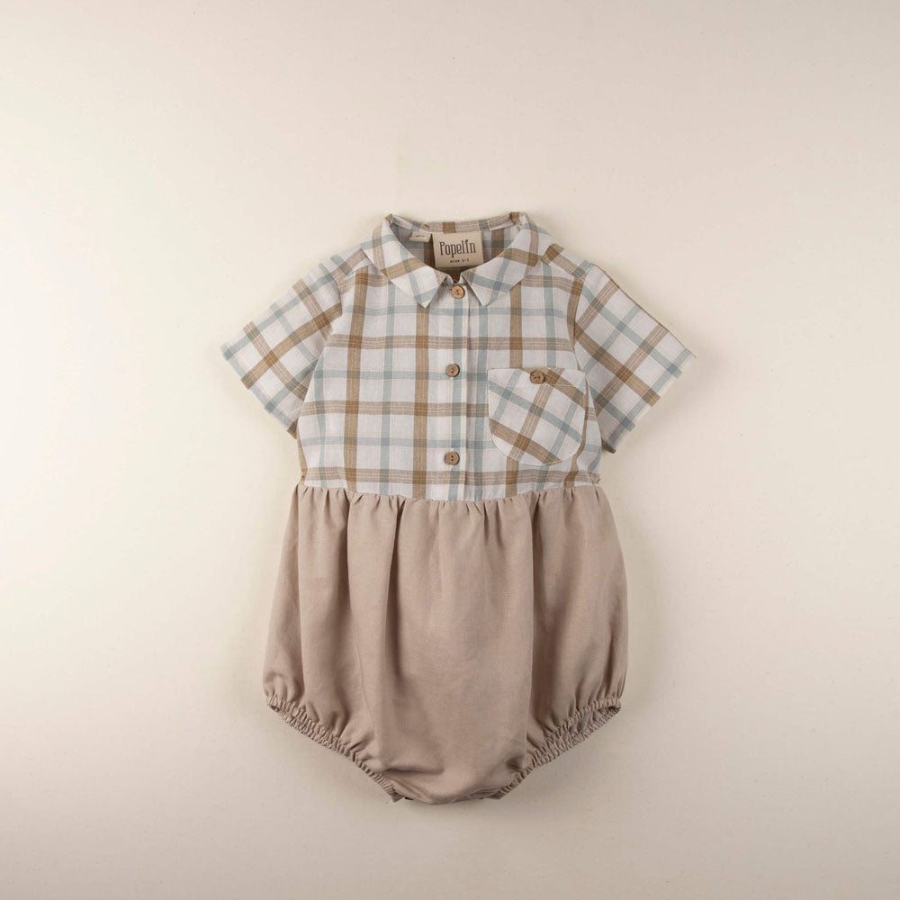 Stone Shirt-Style Romper Suit