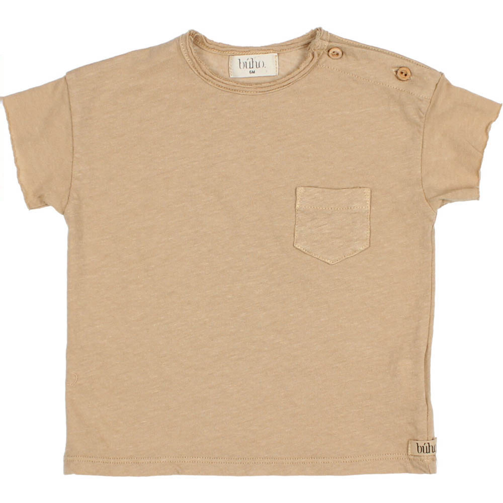 Baby Linen T-Shirt - Biscotto