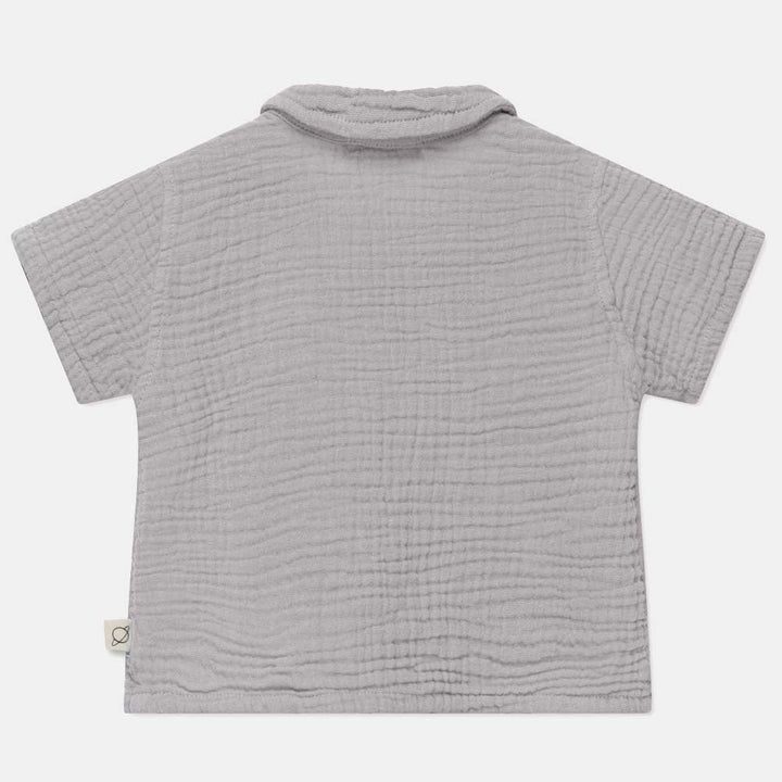 Gauze Camp Baby Shirt - Soft Grey