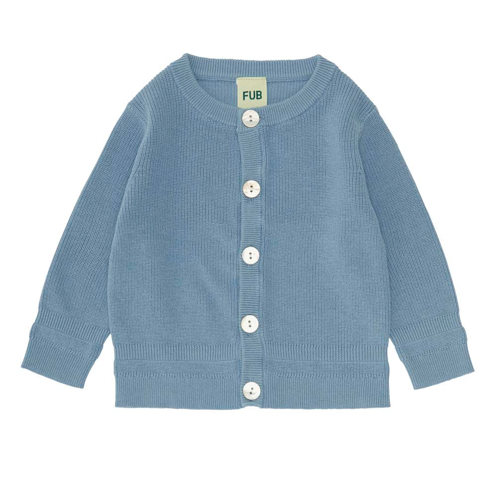 Baby Rib Cardigan - Cloudy Blue