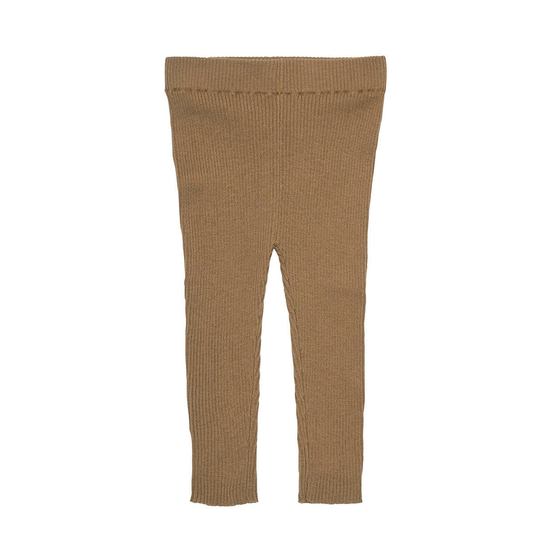 Baby Slim Rib Leggings - Camel