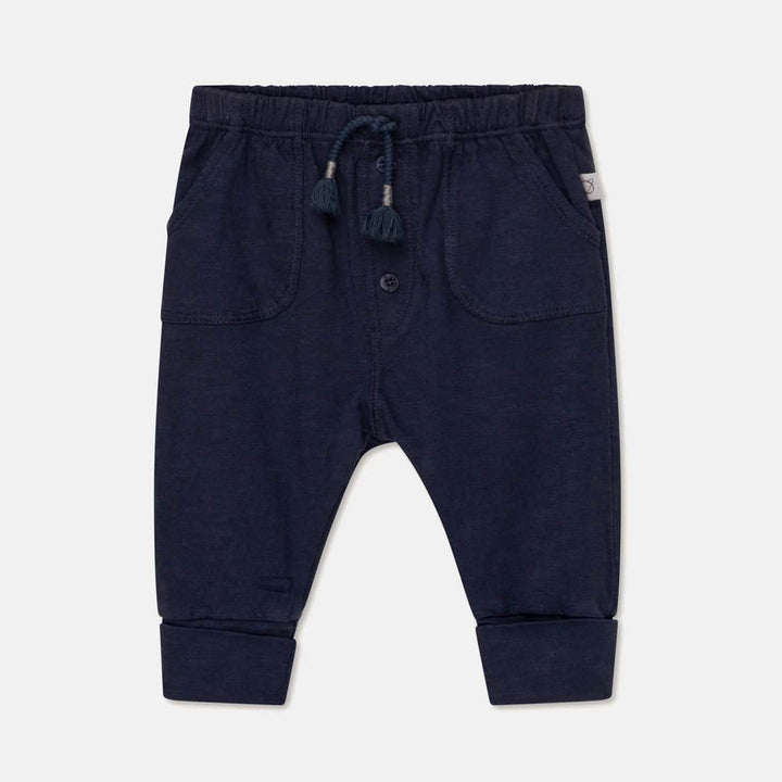 Slub Baby Pants - Dark Blue