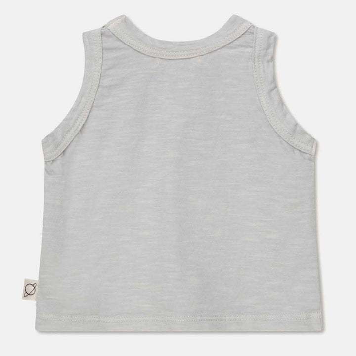 Slub Baby Tank T-Shirt - Soft Grey