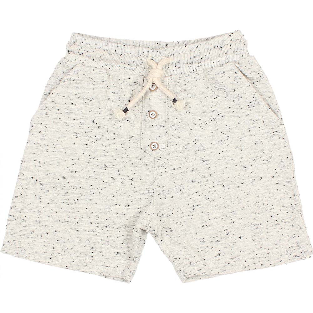 Speckled Jersey Shorts - Light Gray