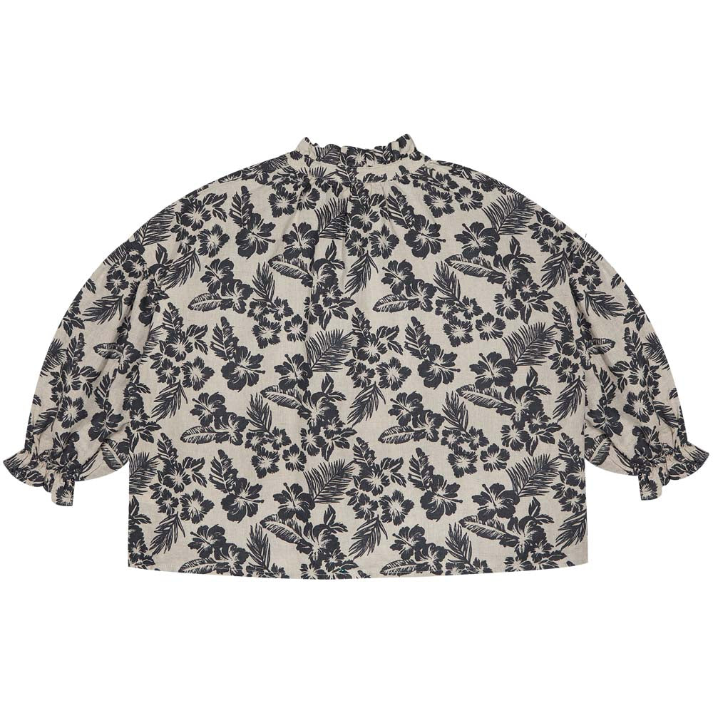 Olivia Hibiscus Blouse - Hibiscus Print