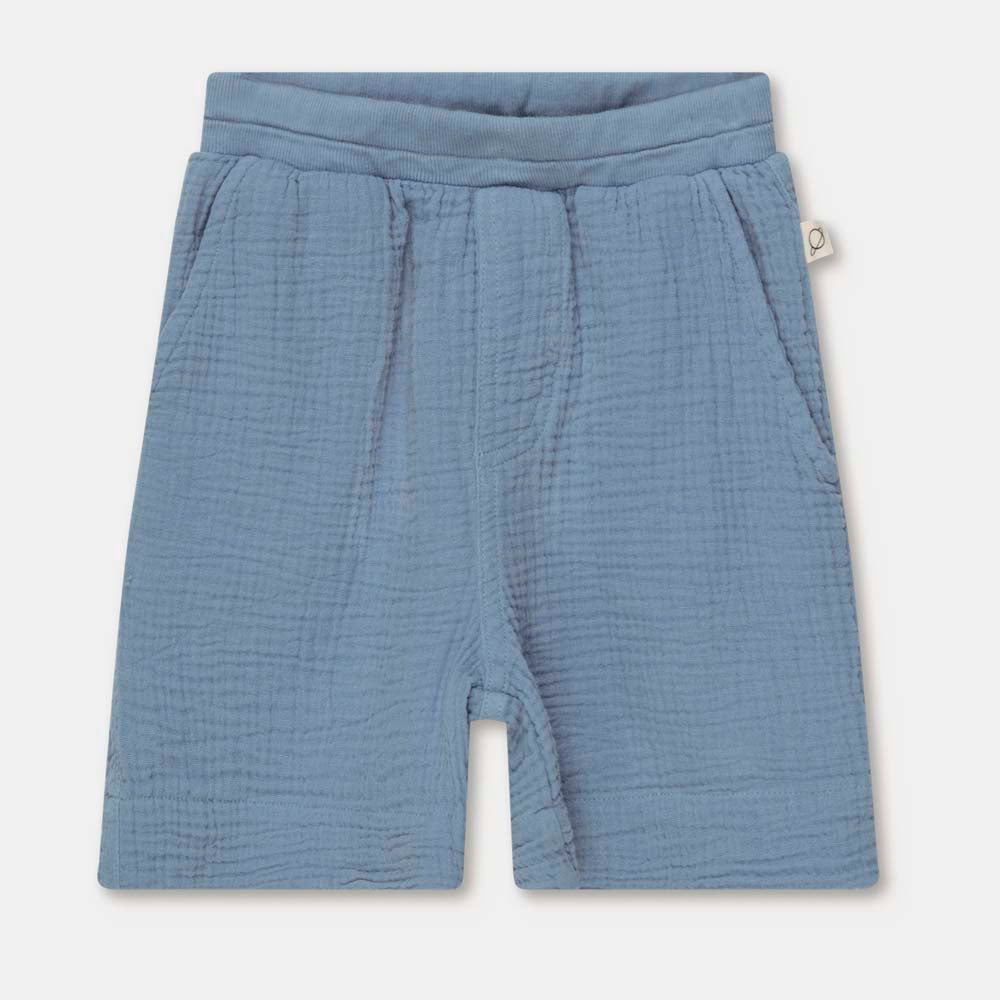 Gauze Bermuda Shorts - Sky Blue