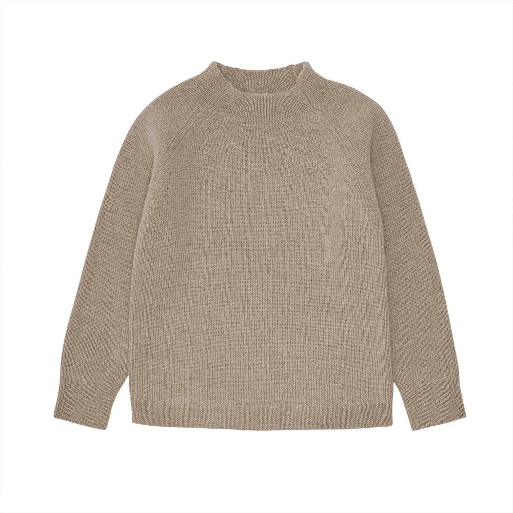 Alpaca Sweater - Camel Melange